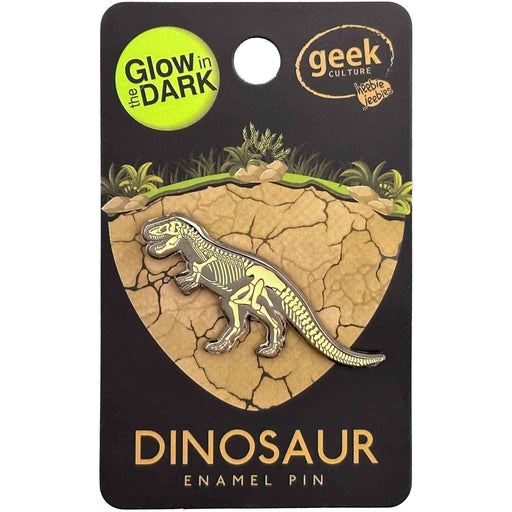 Tyrannosaurus Glowing Dinosaur Skeleton Enamel Pin