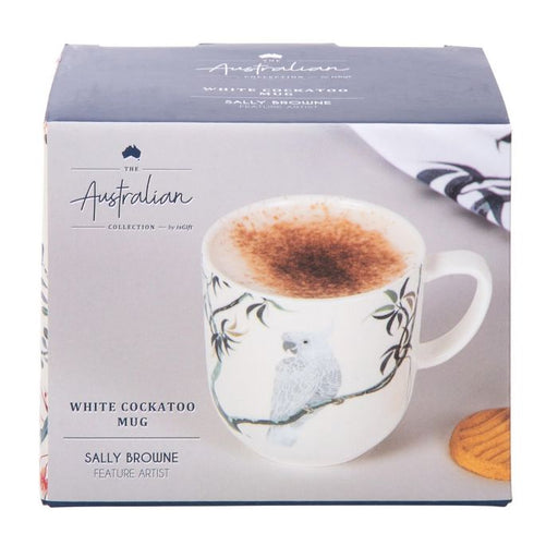 australian collection white cockatoo mug front packaging 