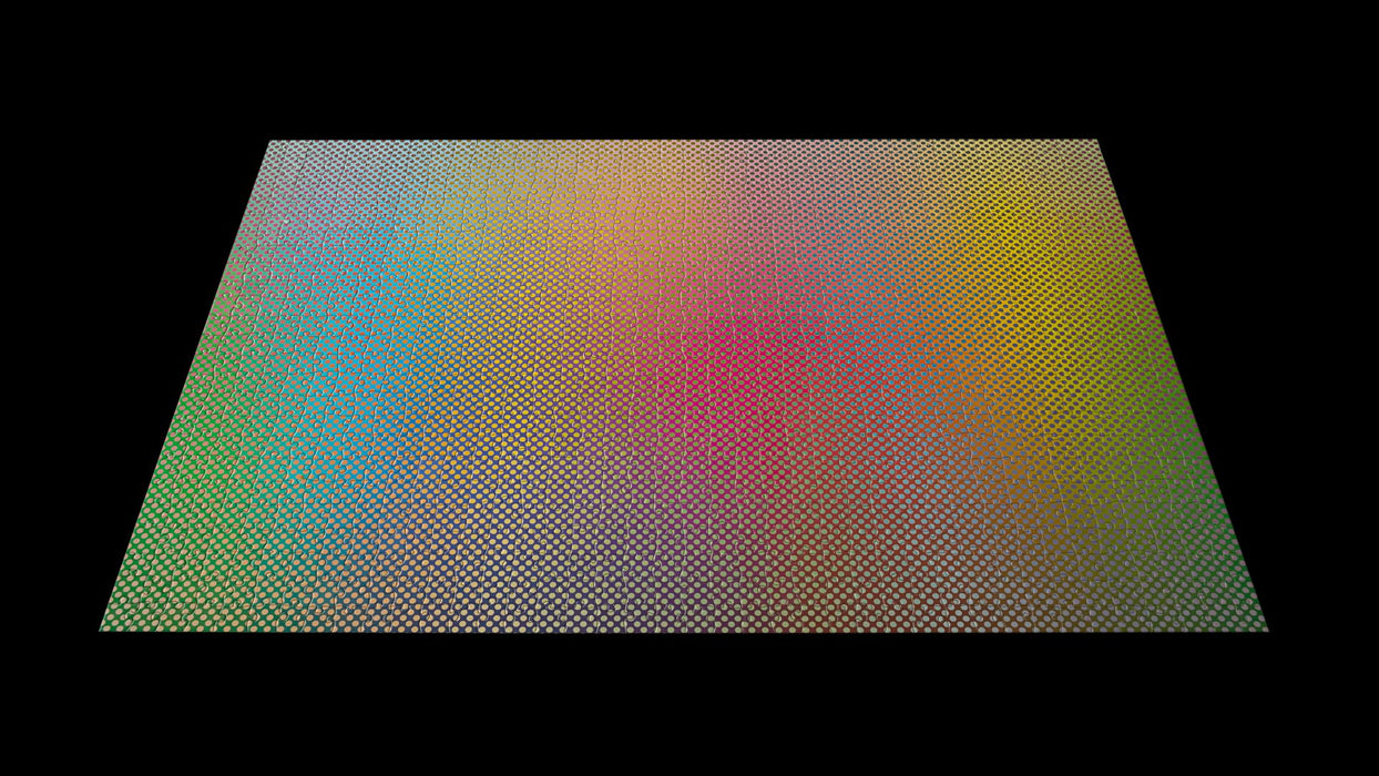 Clemens Habicht 1000pce Vibrating Colours completed puzzle