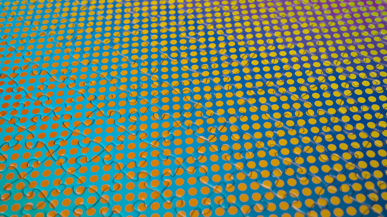 Clemens Habicht 1000pce Vibrating Colours close up completed