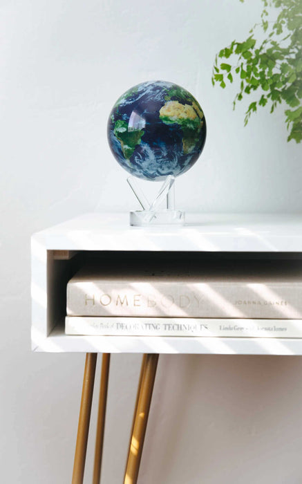 11.5cm Earth With Cloud Magnetic Spinning Globe table