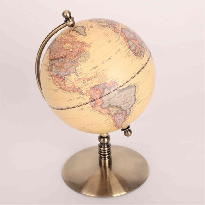 13cm Antique Metal Base Globe stand