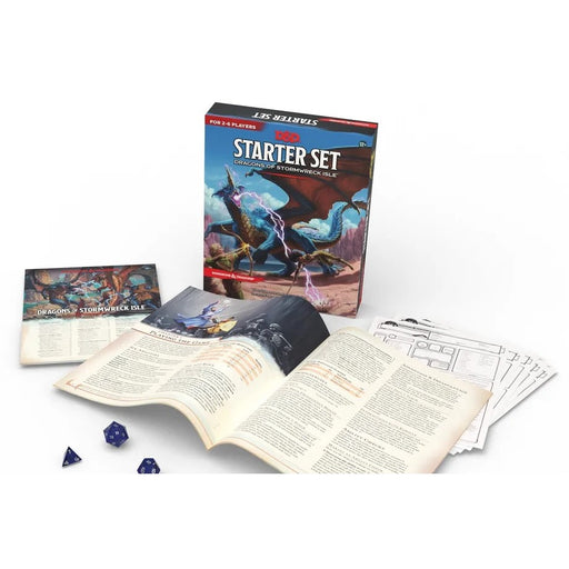 D&D starter set box with contents