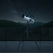 Telescope on a white background