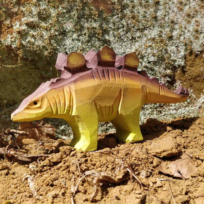 Wudimals Stegosaurus Handmade Wooden Toy