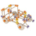Beaver Vehicles 60-piece collection Wooden mechanical model with colorful connectors on a white background