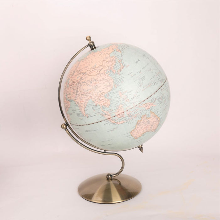 30cm Light Antique Metal Base World Globe item