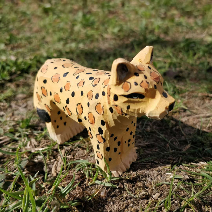 Wudimals Leopard Handmade Wooden Toy