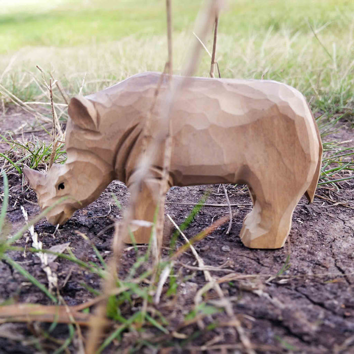 Wudimals Rhino Handmade Wooden Toy