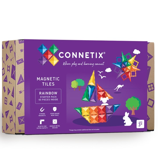 60 Piece Magnetic Styles Starter Pack Connetix