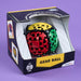 Gear Ball puzzle toy in its packaging on a purple background