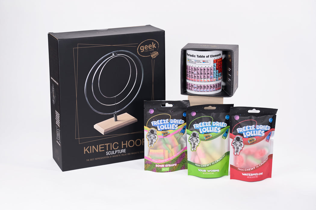 Gift Box for Him - Kinetic Hoop Sculpture