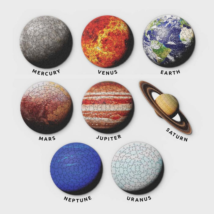 8 Planets Solar System Jigsaw Puzzle contents