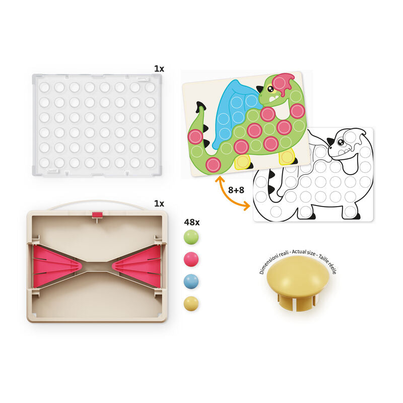 Quercetti FantaColor Mosaic Pegboard Toy