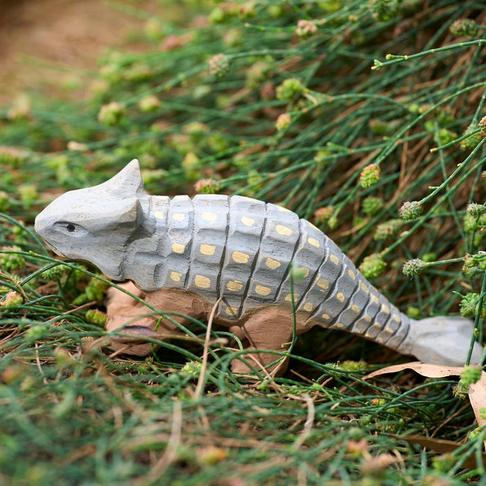 Wudimals Ankylosaurus Handmade Wooden Toy