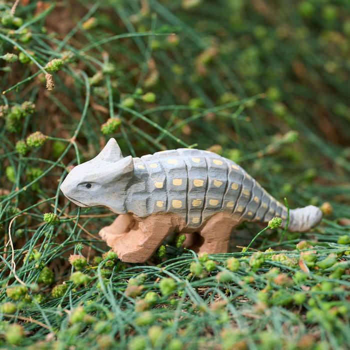 Wudimals Ankylosaurus Handmade Wooden Toy