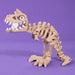 Carontaurus bones skeleton professor plums on a purple background