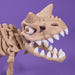 Carontaurus bones skeleton professor plums on a purple background