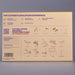 An educational poster or booklet cover titled 'THE ULTIMATE EDUCATION EXPERIENCE' with text about problem solving, creativity, and motor skills, plus small diagrams and labeled structures such as bicycle, catapult, dambridge, and glass. The page is photographed against a plain gray background.