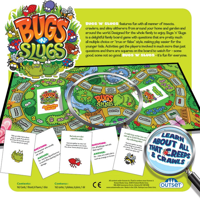 Bugs 'N' Slugs Educational Board Game