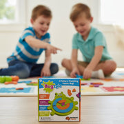 Bugzzle puzzle box with two children playing in the background