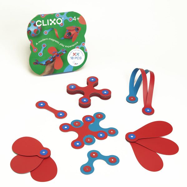 Clixo 19pc Itsy Pack - Flamingo and Turquoise