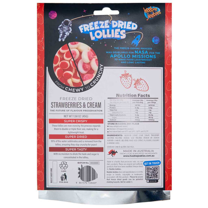 Freeze Dried Strawberries and Cream back