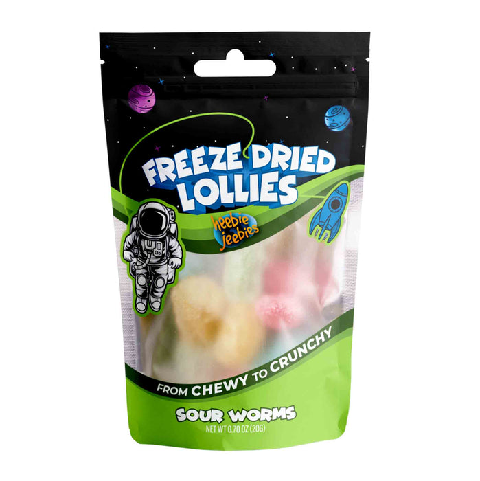 Freeze Dried Sour Worms - Mini