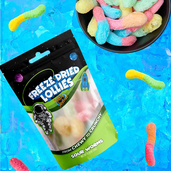 Freeze Dried Sour Worms - Mini