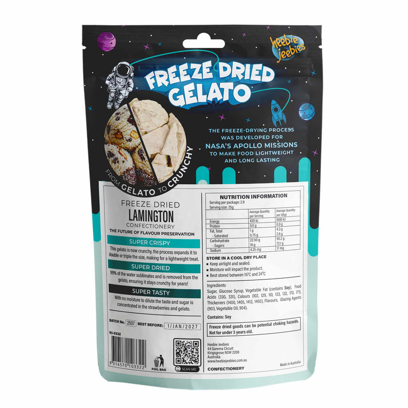 Freeze Dried Gelato Lamington Flavour 30g