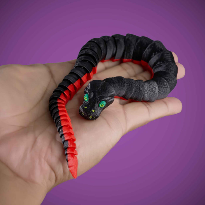 Fidgimals - Palm Fidgi Red-Bellied Black Snake