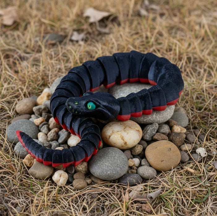 Fidgimals - Palm Fidgi Red-Bellied Black Snake