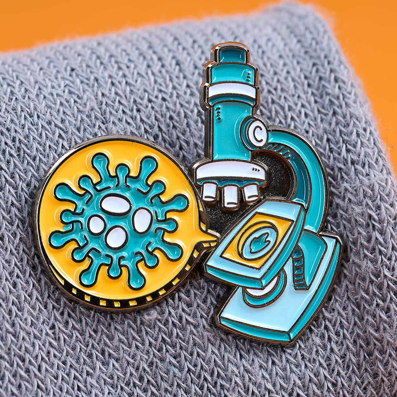 Science Enamel Pins - Heebie Jeebies