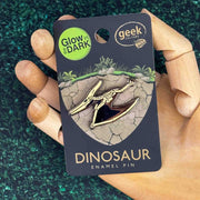 Pteranodon Glowing Dinosaur Skeleton Enamel Pin