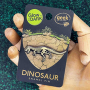 Tyrannosaurus Glowing Dinosaur Skeleton Enamel Pin