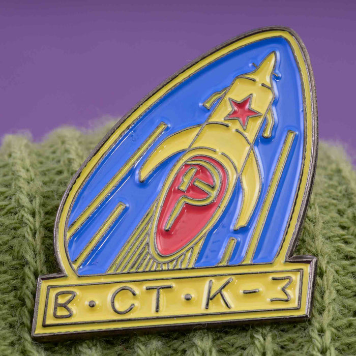 Space Enamel Pin Vostok 3