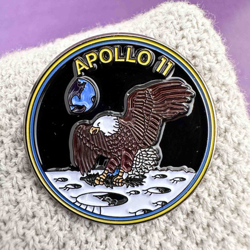 Space Enamel Pin Apollo 11 professor plums