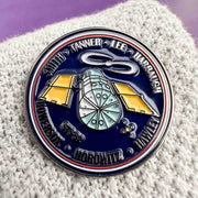Space Enamel Pin Hubble Telescope