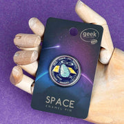 Space Enamel Pin Hubble Telescope