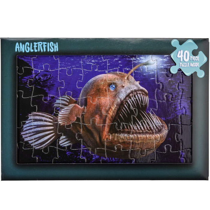 Angler Fish Jigsaw Card Birthday Card Miniature Puzzle