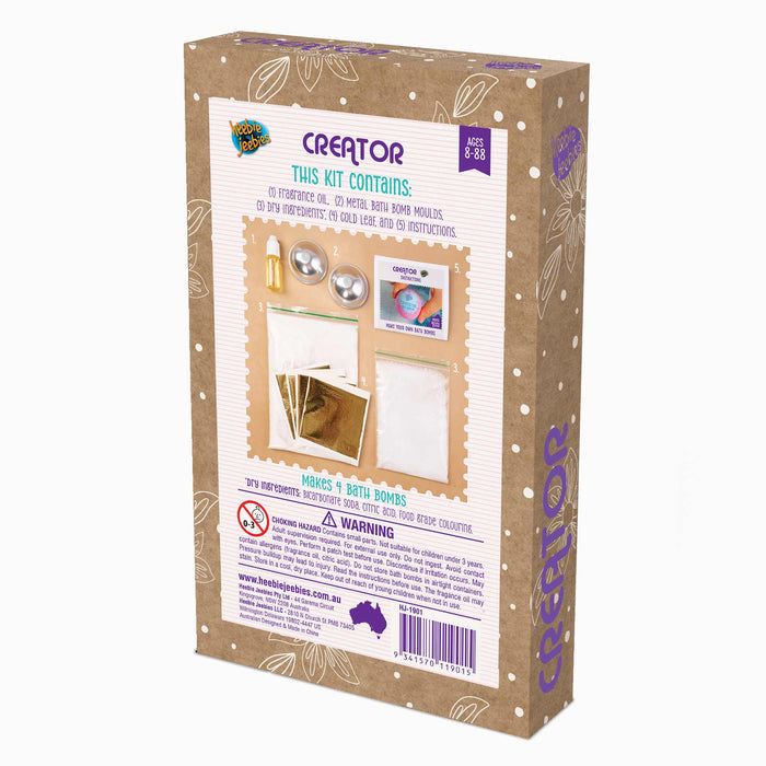 Bath Bomb Making Kit - Tropical Holiday with Gold Leaf