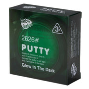 Box of glow-in-the-dark putty with green and black design