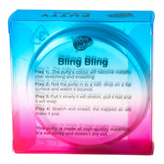 Neddy Leebies Bling Bling putty packaging with instructions on a white background