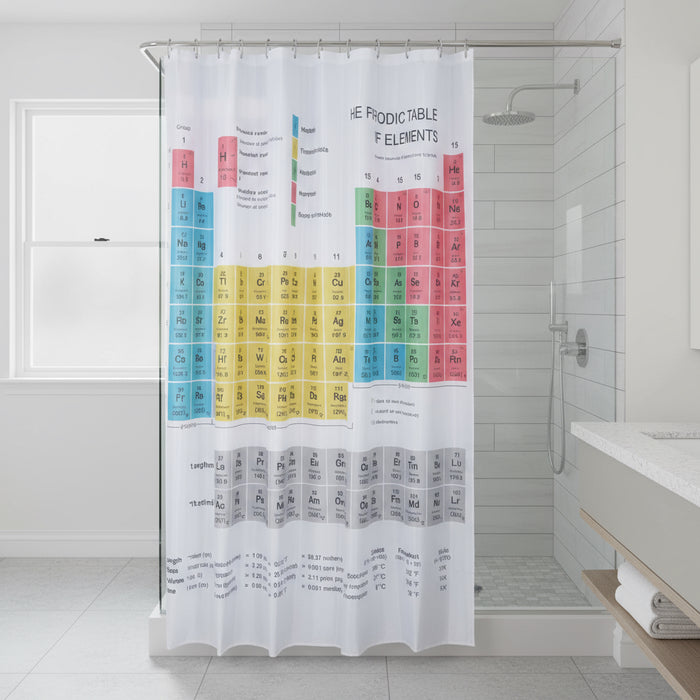 Periodic Table of Elements Shower Curtain