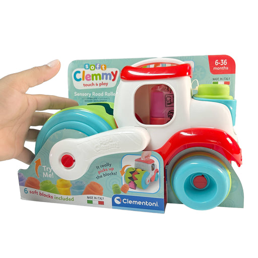 Clementoni toy car with packaging on a white background