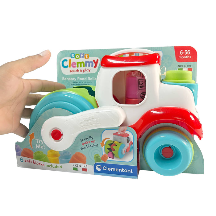 Clementoni toy car with packaging on a white background