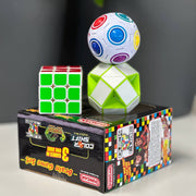 brand games duncan Rubik's Cube and Dodecahedron on a Rubik's Revenge box with a dark background