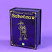 Board game box titled 'Saboteur' on a purple background