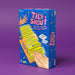 Box of 'tilt and shout' game on a purple background