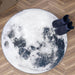 Round Moon Rug 1 Meter Top View